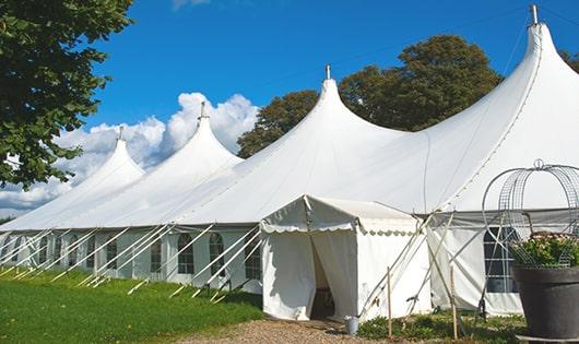 portable restrooms arranged for a special event, providing quick and easy access for attendees in Cedar Grove, NJ